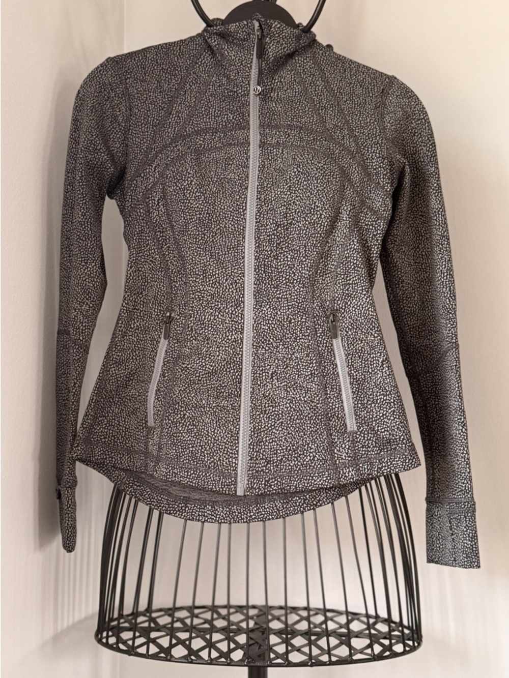 lululemon athletica Gray Pebble-Print Define Zip Jacket